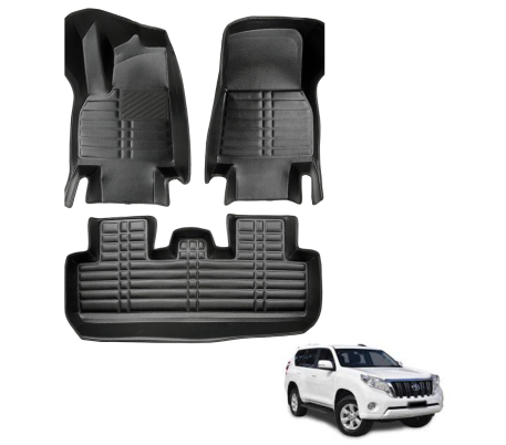 Tapis de Sol Voiture 5D Premium sur Mesure TOYOTA PRADO 2013-2017