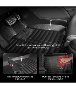 Tapis de Sol Voiture 5D Premium sur Mesure KIA SORENTO
