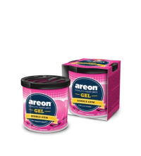 AREON Désodorisant pour voiture en gel - Parfum chewing-gum - Rose