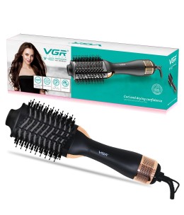Brosse à air chaud professionnelle VGR V-492 avec moteur à courant continu, revêtement en céramique