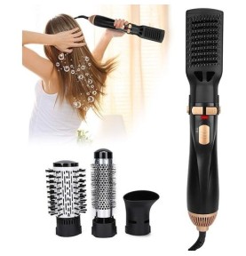 Brosse pour sèche-cheveux, brosse à air chaud Rotatif 4 en 1