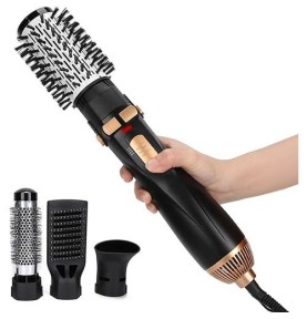 Brosse pour sèche-cheveux, brosse à air chaud Rotatif 4 en 1