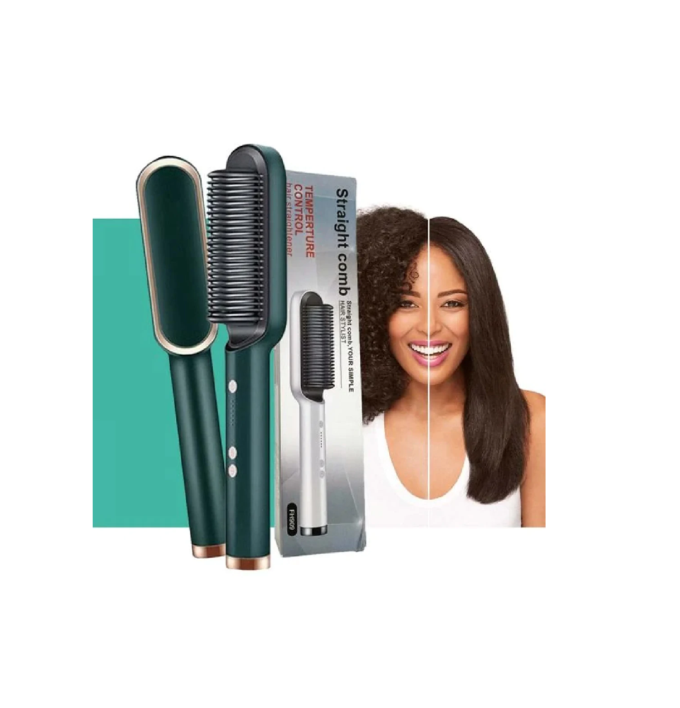Brosse Lissante Chauffante En Céramique – Température 110 ℃ / 220 ℃ Brosse Lissante Chauffante En Céramique – Température 110 ℃ / 220 ℃