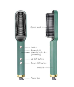 Brosse Lissante Chauffante En Céramique – Température 110 ℃ / 220 ℃