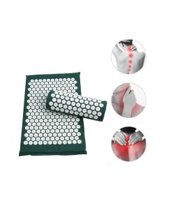 Tapis Acupression, Kit D’acupression pour le Cou et le Dos, Tapis de Fleurs Acupression pour Une Détente et un Massage Bienfai