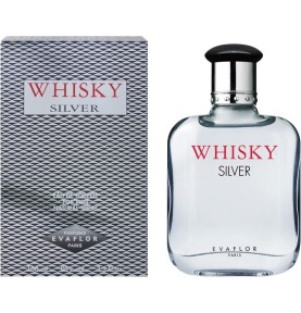 WHISKY Silver • Eau de Toilette 100 ml • Vaporisateur • Parfum Homme • EVAFLORPARIS