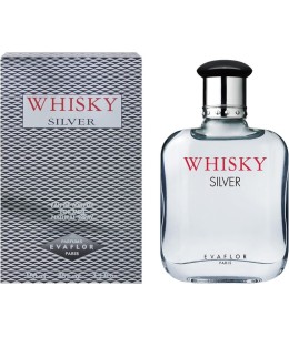 WHISKY Silver • Eau de Toilette 100 ml • Vaporisateur • Parfum Homme • EVAFLORPARIS