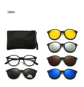 Lunettes 6 En 1 – Monture et 5 Appliques Polarisées Réf 2285A