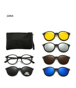 Lunettes 6 En 1 – Monture et 5 Appliques Polarisées Réf 2285A