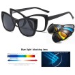Lunettes de soleil magnétiques œil de chat Polarisée 6 en 1
