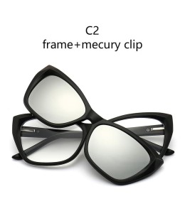 Lunettes de soleil magnétiques œil de chat Polarisée 6 en 1