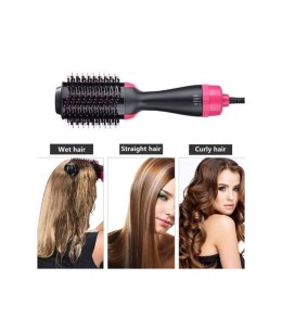 Brosse Chauffante soufflante Sèche-Cheveux – 3 en1 – Rotatif 360° Lissante boucle