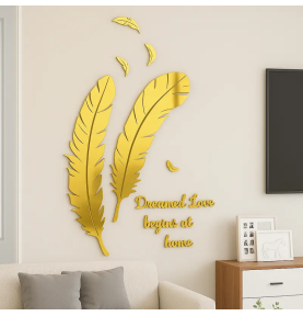 stickers plume dore