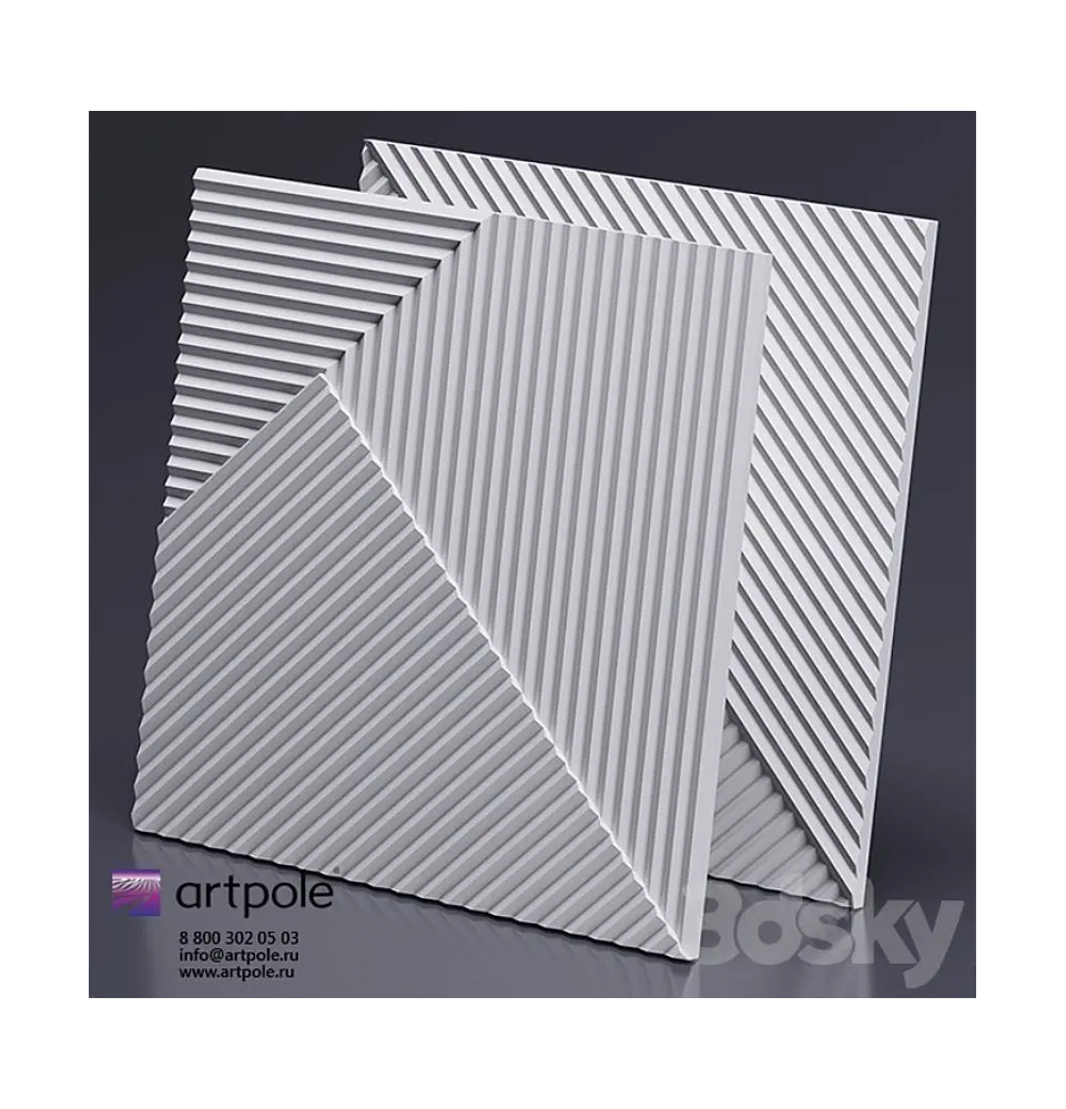 Pack 10 pièces Panel 3D effet bois Pack 10 pièces Panel 3D effet bois