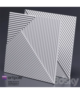 Pack 10 pièces Panel 3D effet bois