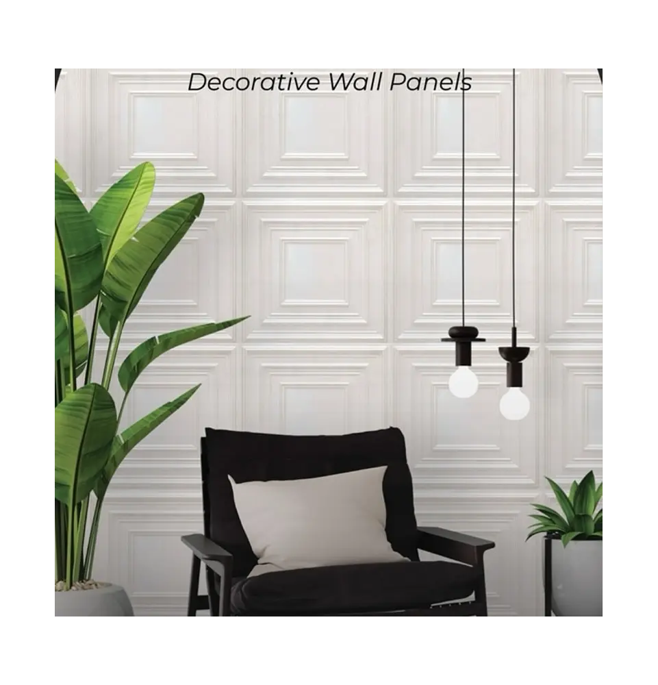 Pack 10 pieces Panel 3D effet moulure Pack 10 pieces Panel 3D effet moulure