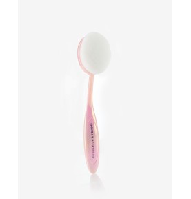 OVAL BRUSH BIG ROSE NACRE