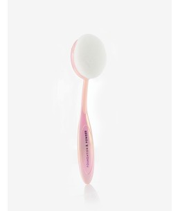 OVAL BRUSH BIG ROSE NACRE