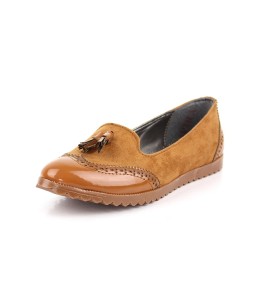 Ballerines femmes Camel