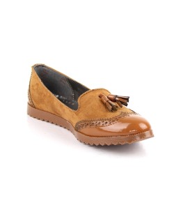 Ballerines femmes Camel