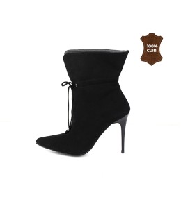 Bottines  à talon Noir