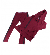 jogging pour fillette  Rouge Bordeaux