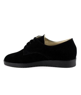 Derbies femme Daim Noir