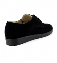 Derbies femme Daim Noir