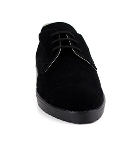 Derbies femme Daim Noir