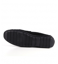 Mocassin homme Daim Noir