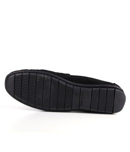 Mocassin homme Daim Noir