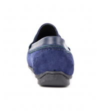 Mocassin homme Daim Bleu marine