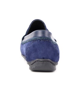 Mocassin homme Daim Bleu marine