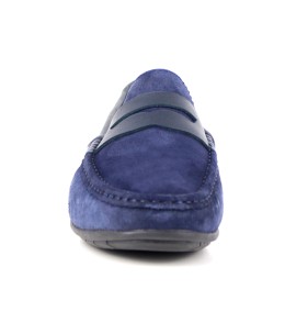 Mocassin homme Daim Bleu marine