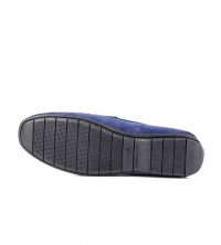 Mocassin homme Daim Bleu marine