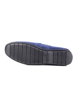 Mocassin homme Daim Bleu marine