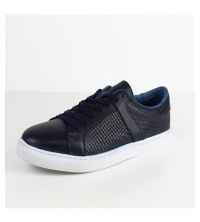 Chaussure Homme Cuir Bleu