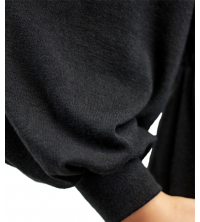 Pull femme manche bouffante  Noir