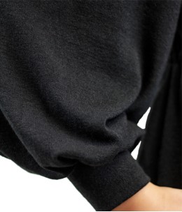 Pull femme manche bouffante  Noir