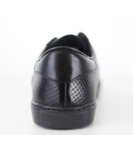 Chaussure homme cuir effet  torsadé Noir