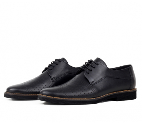 Chaussures orthopédiques en cuir Noir - Vongo.tn