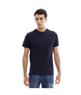 T-shirt manches longues col V - Bleu Marine