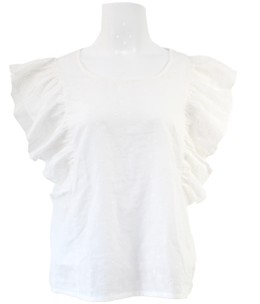 Blouse a volants superposés en broderie anglaise