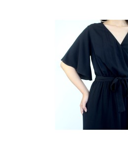 Robe croisé avec ceinture