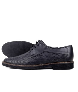 Chaussures orthopédiques en cuir Noir