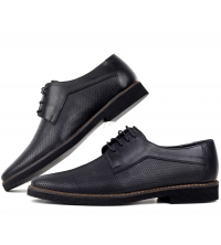 Chaussures orthopédiques en cuir Noir