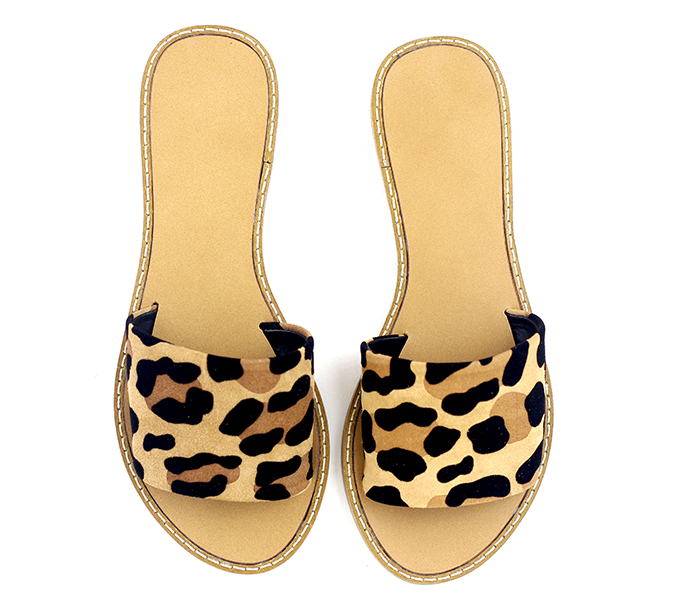 mules femme leopard