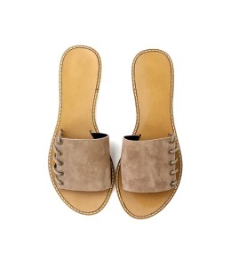 mule cuir fil deco