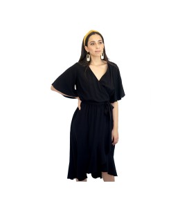 Robe croisé avec ceinture