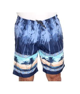 short de bain pour hommes a séchage rapide motif  tropical